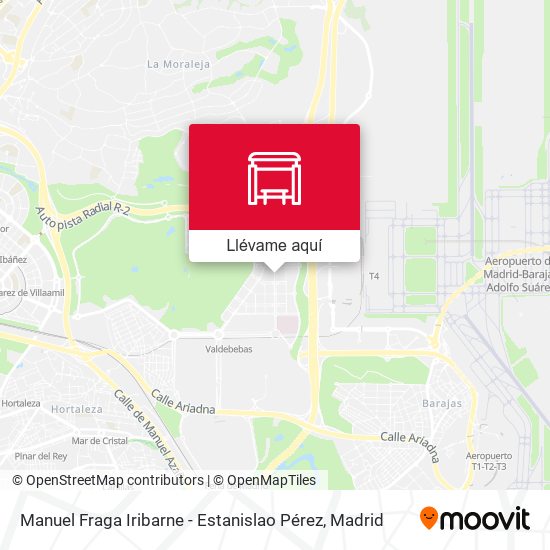 Mapa Manuel Fraga Iribarne - Estanislao Pérez