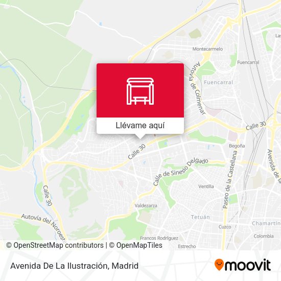 Mapa Avenida De La Ilustración