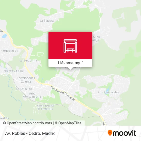 Mapa Av. Robles - Cedro