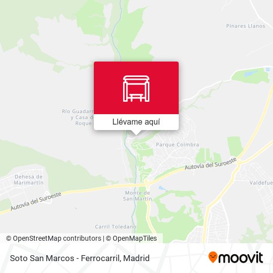 Mapa Soto San Marcos - Ferrocarril