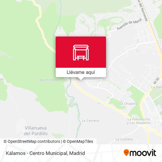 Mapa Kálamos - Centro Municipal