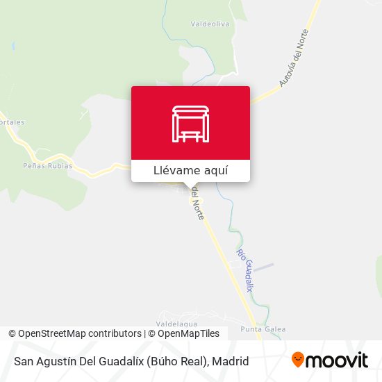 Mapa San Agustín Del Guadalíx (Búho Real)