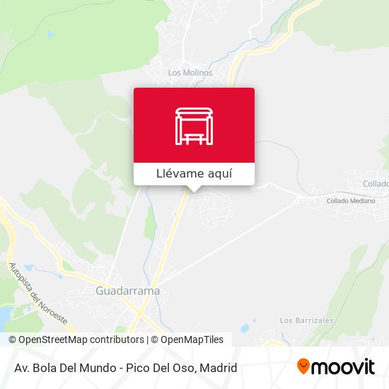 Mapa Av. Bola Del Mundo - Pico Del Oso