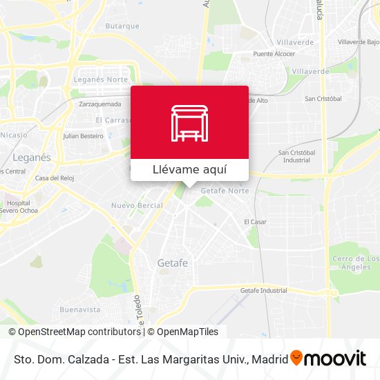 Mapa Sto. Dom. Calzada - Est. Las Margaritas Univ.