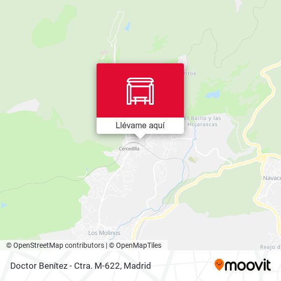Mapa Doctor Benítez - Ctra. M-622