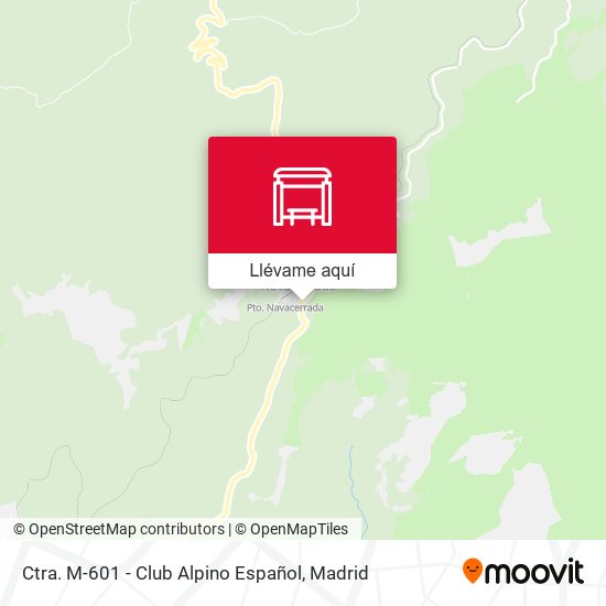 Mapa Ctra. M-601 - Club Alpino Español