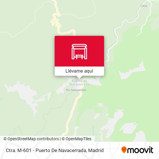 Mapa Ctra. M-601 - Puerto De Navacerrada