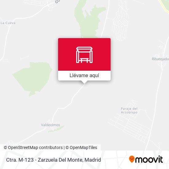 Mapa Ctra. M-123 - Zarzuela Del Monte
