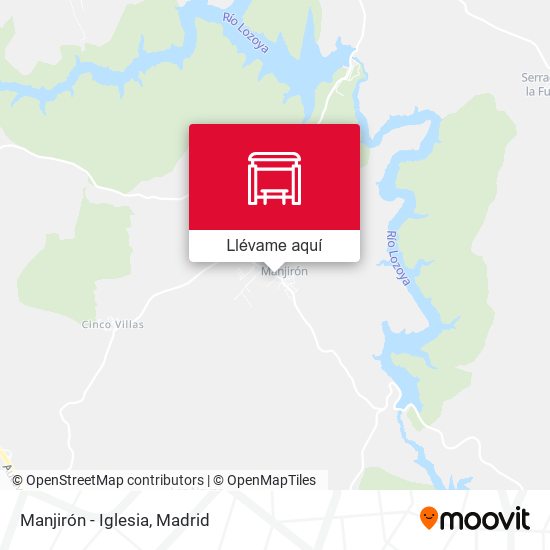 Mapa Manjirón - Iglesia