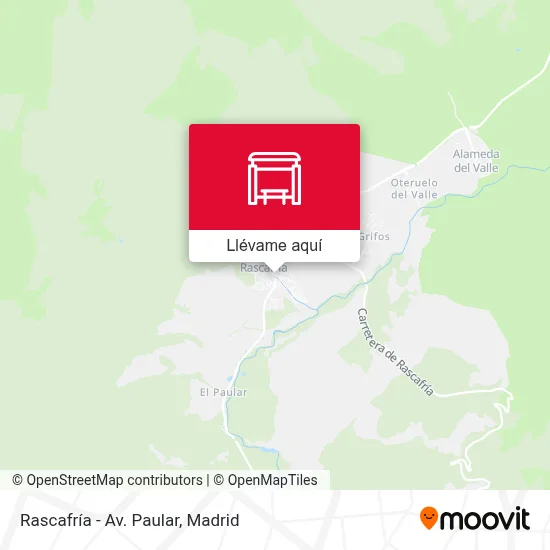 Mapa Rascafría - Av. Paular