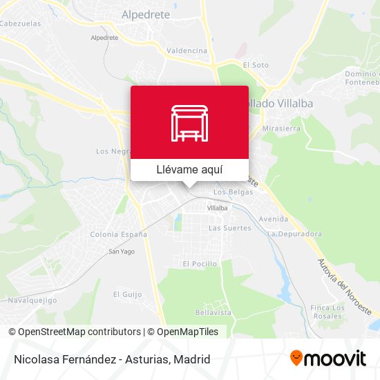 Mapa Nicolasa Fernández - Asturias