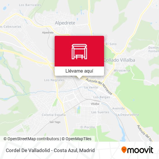 Mapa Cordel De Valladolid - Costa Azul