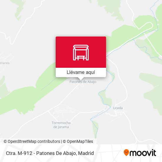 Mapa Ctra. M-912 - Patones De Abajo