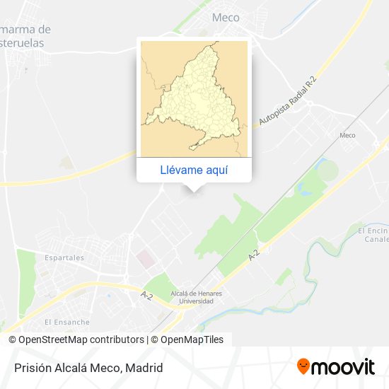 Mapa Prisión Alcalá Meco