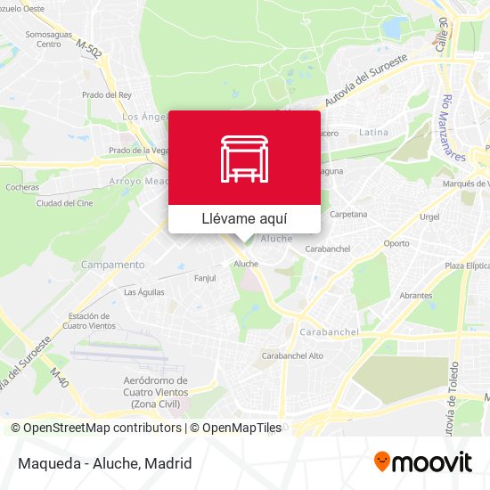 Mapa Maqueda - Aluche