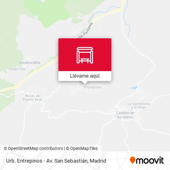 Mapa Urb. Entrepinos - Av. San Sebastián