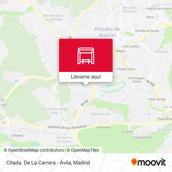 Mapa Cñada. De La Carrera - Ávila