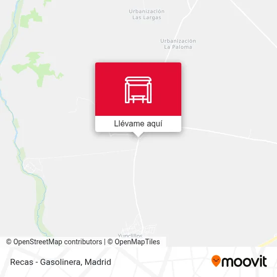 Mapa Recas - Gasolinera