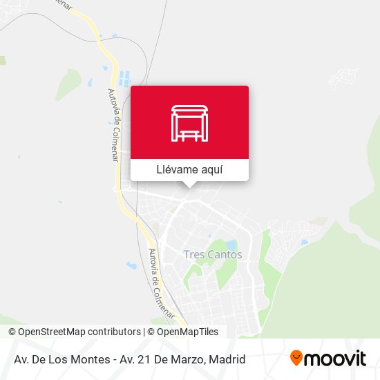 Mapa Av. De Los Montes - Av. 21 De Marzo