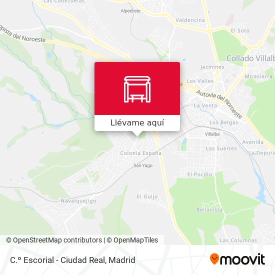 Mapa C.º Escorial - Ciudad Real