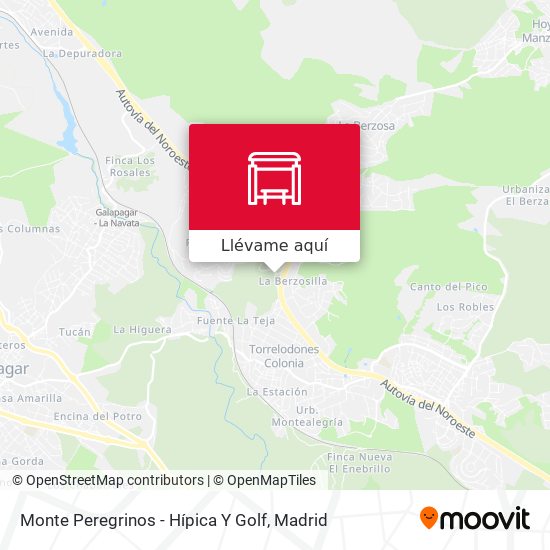Mapa Monte Peregrinos - Hípica Y Golf