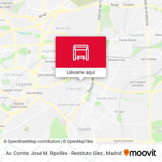 Mapa Av. Comte. José M. Ripollés - Restituto Glez.