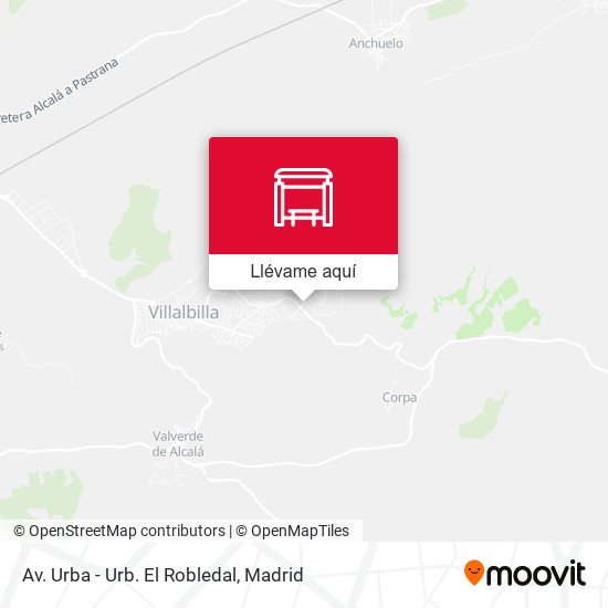 Mapa Av. Urba - Urb. El Robledal