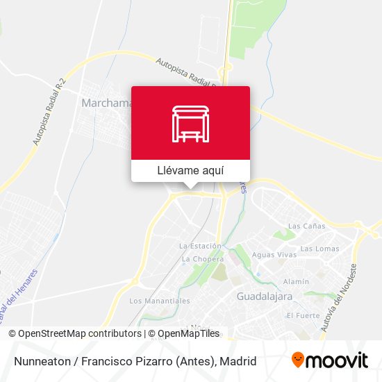 Mapa Nunneaton / Francisco Pizarro (Antes)