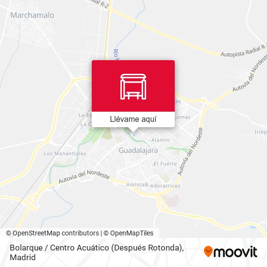 Mapa Bolarque / Centro Acuático (Después Rotonda)