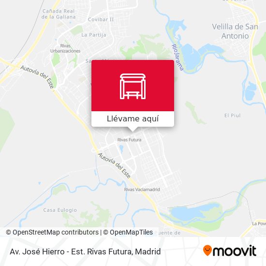 Mapa Av. José Hierro - Est. Rivas Futura