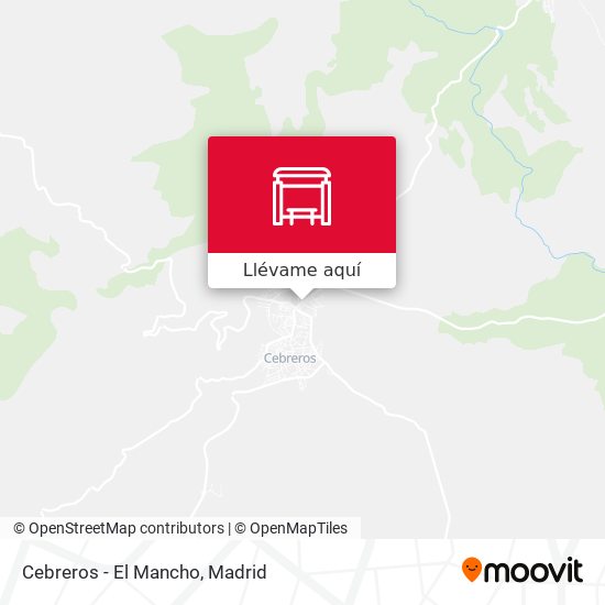 Mapa Cebreros - El Mancho
