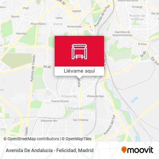 Mapa Avenida De Andalucía - Felicidad