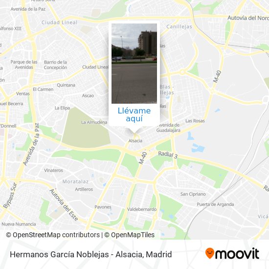 Mapa Hermanos García Noblejas - Alsacia