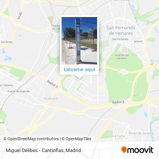 Mapa Miguel Delibes - Cantinflas