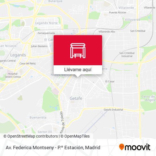 Mapa Av. Federica Montseny - P.º Estación