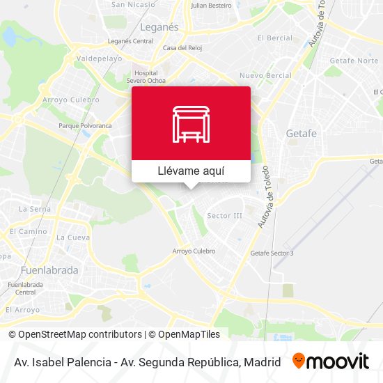 Mapa Av. Isabel Palencia - Av. Segunda República