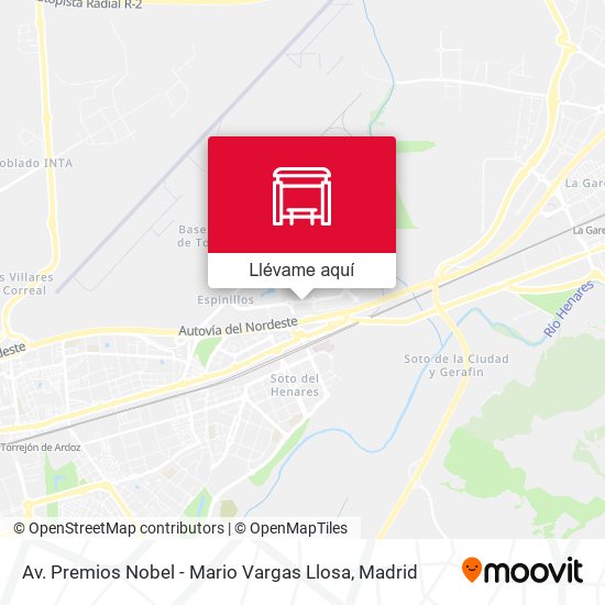 Mapa Av. Premios Nobel - Mario Vargas Llosa