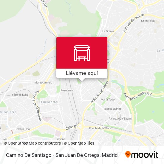 Mapa Camino De Santiago - San Juan De Ortega