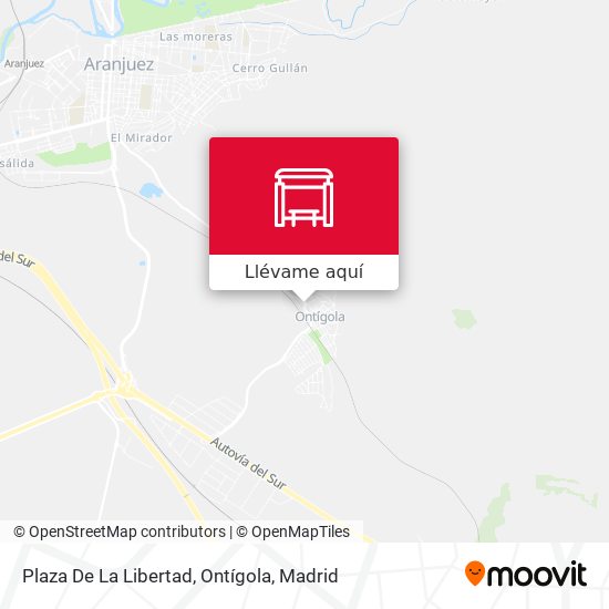 Mapa Plaza De La Libertad, Ontígola