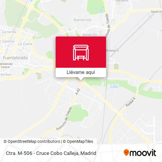 Mapa Ctra. M-506 - Cruce Cobo Calleja