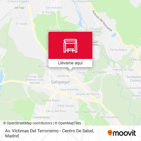 Mapa Av. Víctimas Del Terrorismo - Centro De Salud