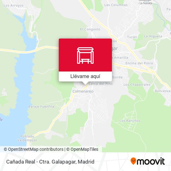 Mapa Cañada Real - Ctra. Galapagar