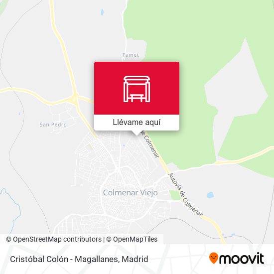 Mapa Cristóbal Colón - Magallanes
