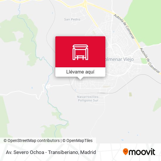 Mapa Av. Severo Ochoa - Transiberiano