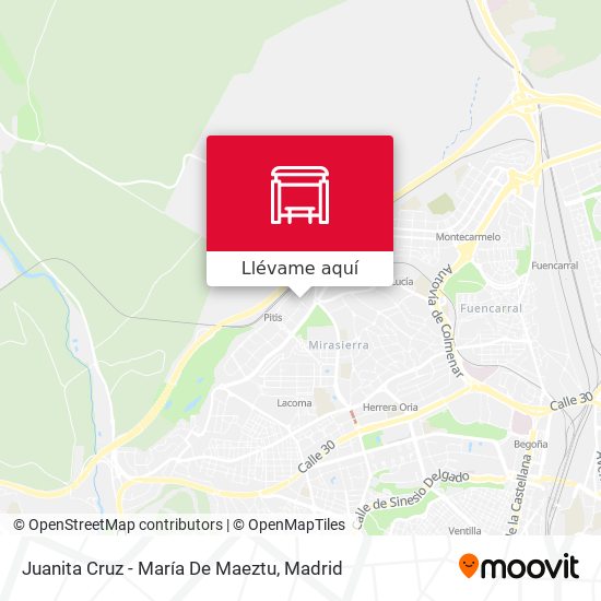Mapa Juanita Cruz - María De Maeztu