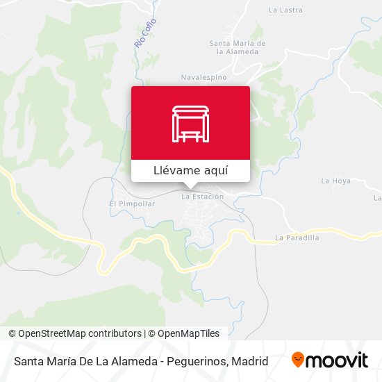 Mapa Santa María De La Alameda - Peguerinos