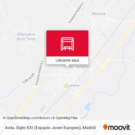 Mapa Avda. Siglo XXI (Espacio Joven Europeo)
