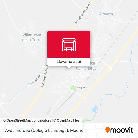 Mapa Avda. Europa (Colegio La Espiga)