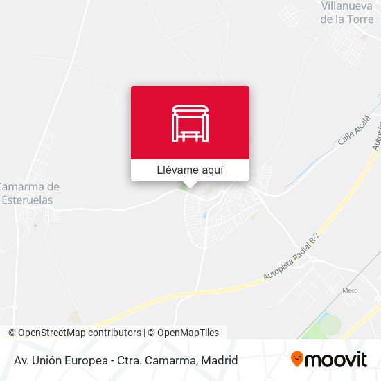 Mapa Av. Unión Europea - Ctra. Camarma