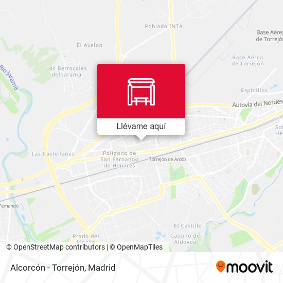 Mapa Alcorcón - Torrejón